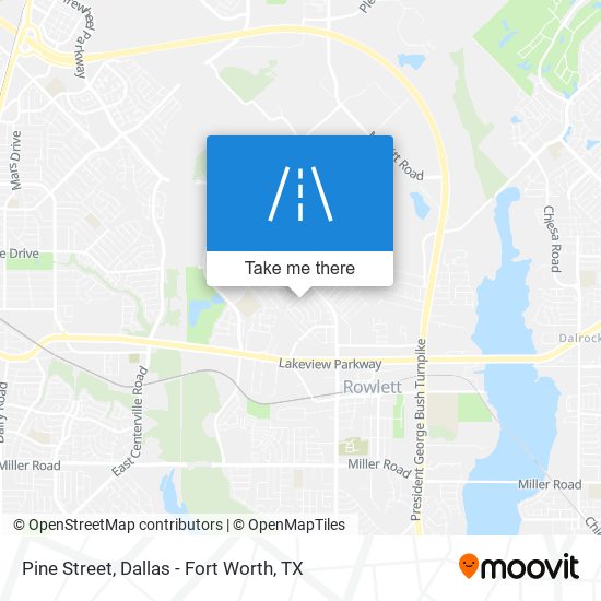 Pine Street map