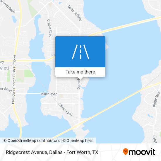 Ridgecrest Avenue map