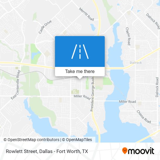 Rowlett Street map
