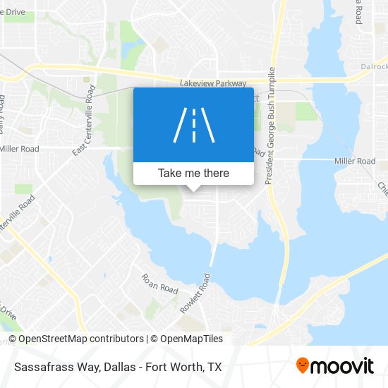 Sassafrass Way map