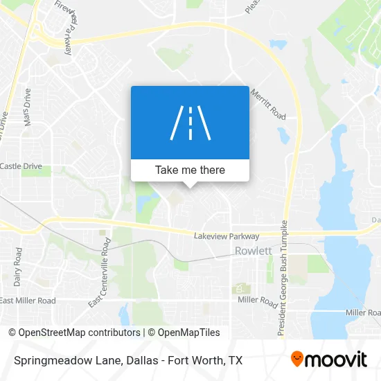Springmeadow Lane map
