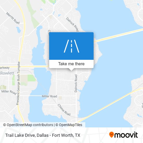 Trail Lake Drive map