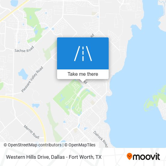 Western Hills Drive map