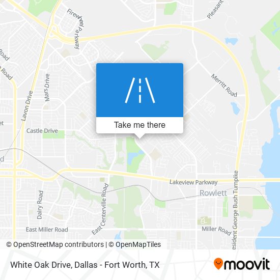 White Oak Drive map