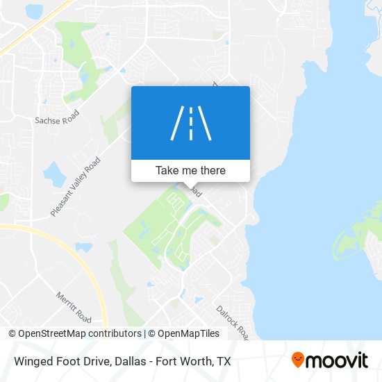 Winged Foot Drive map