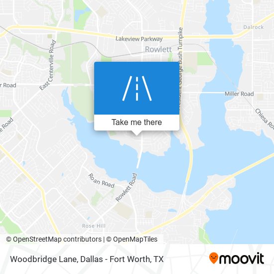 Woodbridge Lane map
