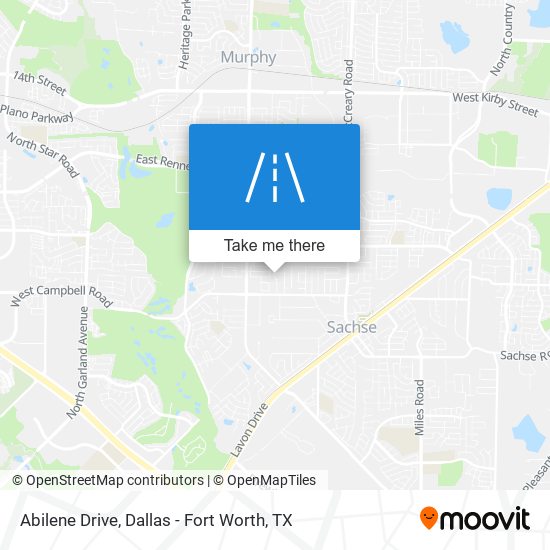 Abilene Drive map