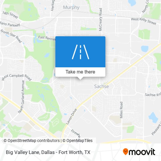 Big Valley Lane map