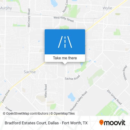 Mapa de Bradford Estates Court