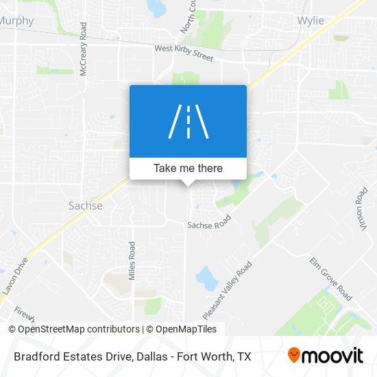 Bradford Estates Drive map