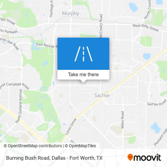 Burning Bush Road map