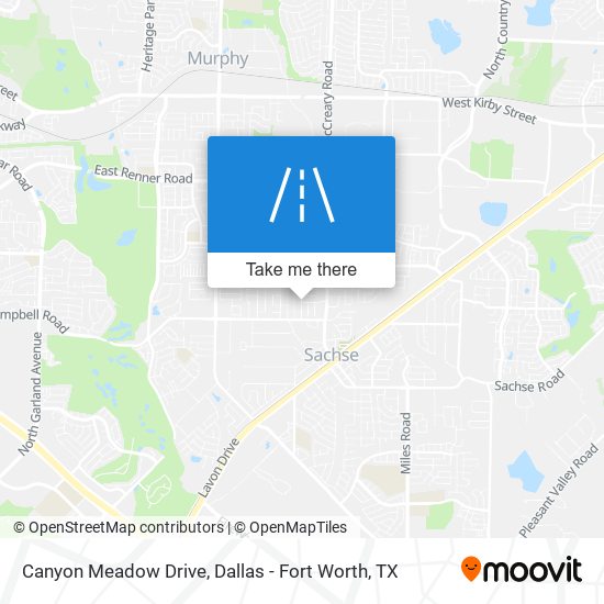 Mapa de Canyon Meadow Drive