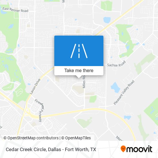 Cedar Creek Circle map