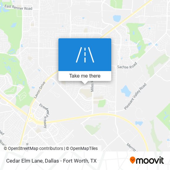 Mapa de Cedar Elm Lane