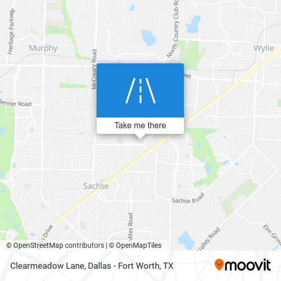 Clearmeadow Lane map