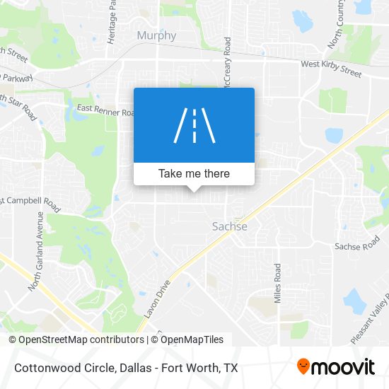 Mapa de Cottonwood Circle