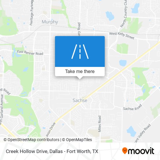 Creek Hollow Drive map