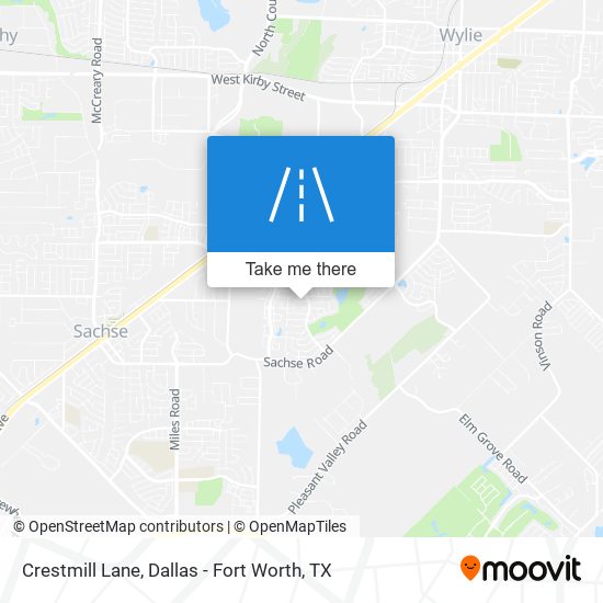 Crestmill Lane map