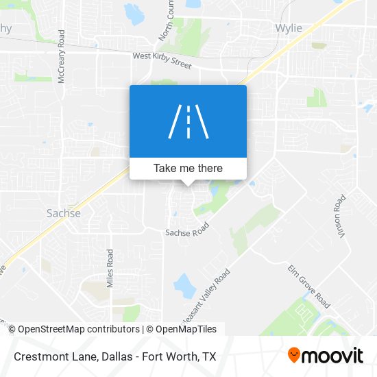 Mapa de Crestmont Lane