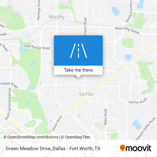 Mapa de Green Meadow Drive