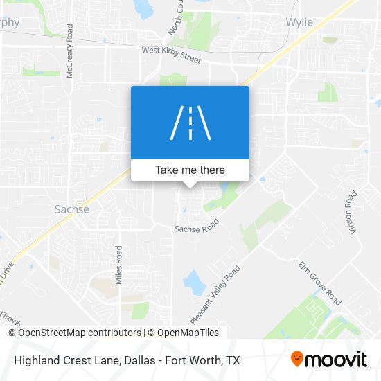 Highland Crest Lane map