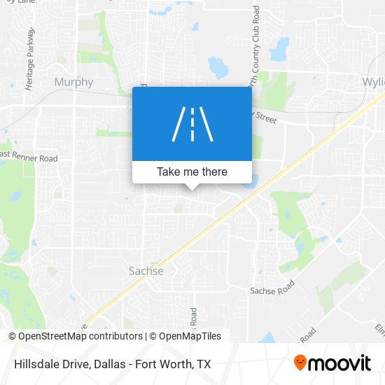 Hillsdale Drive map