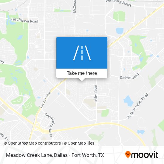 Mapa de Meadow Creek Lane