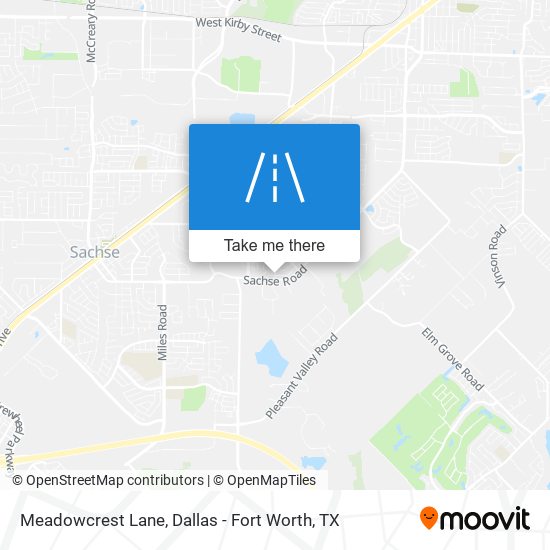 Mapa de Meadowcrest Lane