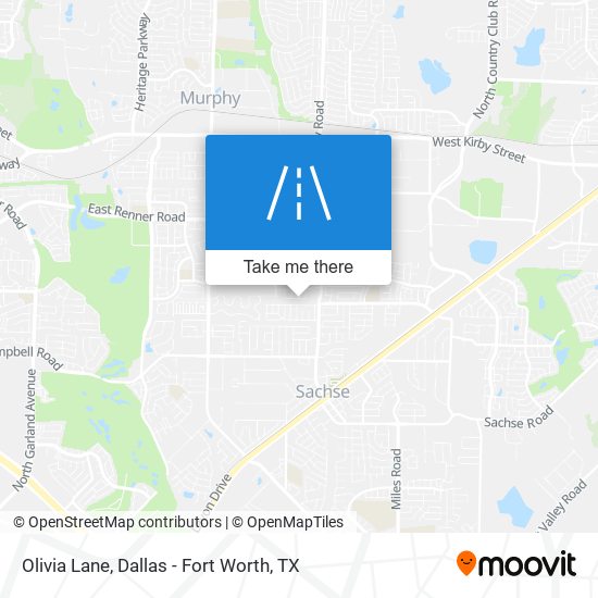 Olivia Lane map