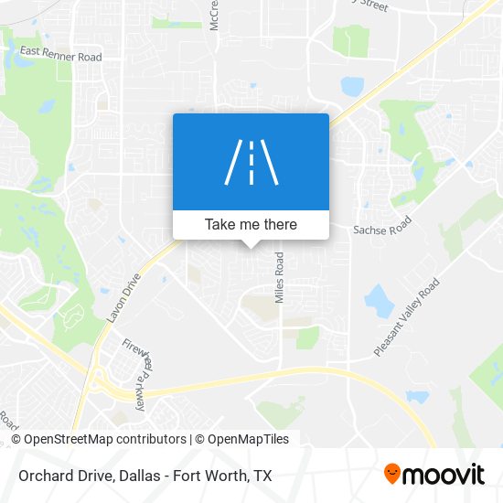 Orchard Drive map