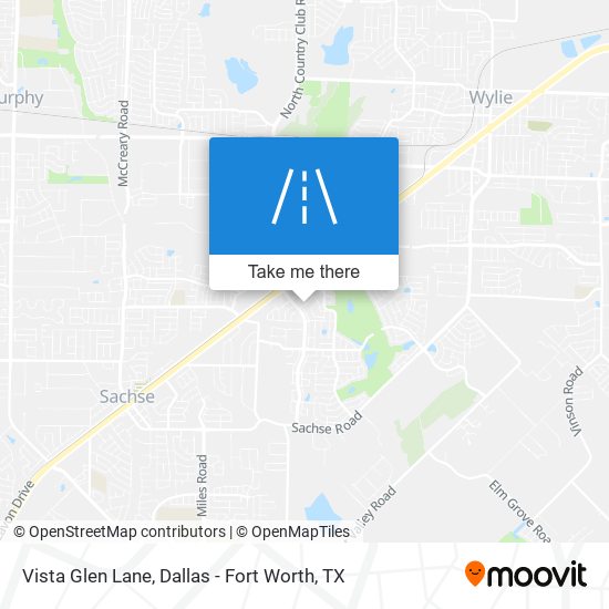 Vista Glen Lane map
