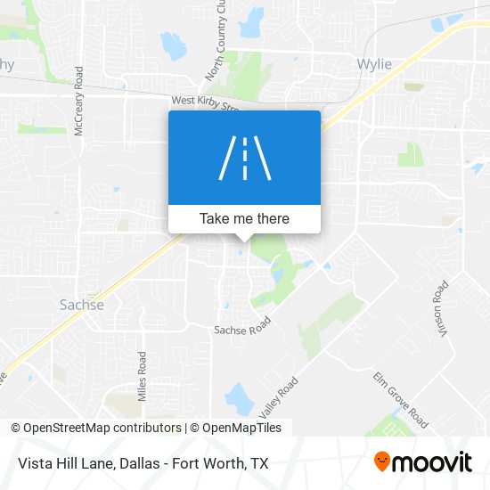 Vista Hill Lane map