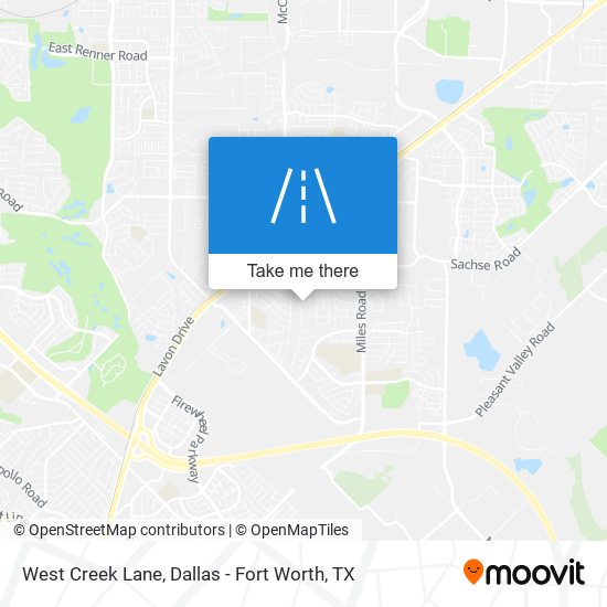 West Creek Lane map