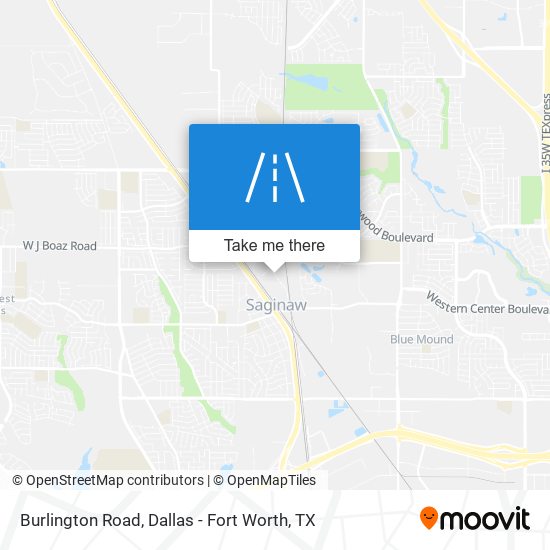 Burlington Road map
