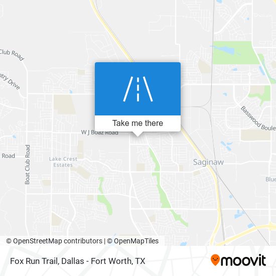 Mapa de Fox Run Trail