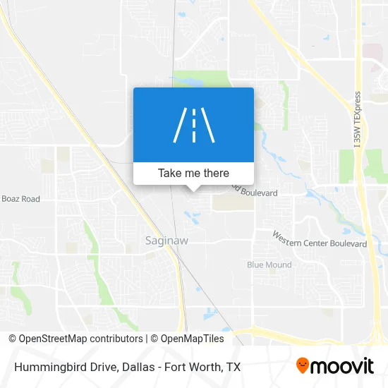 Hummingbird Drive map