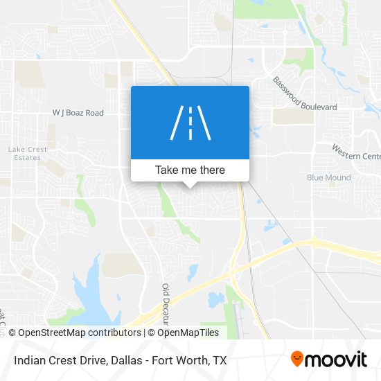 Indian Crest Drive map