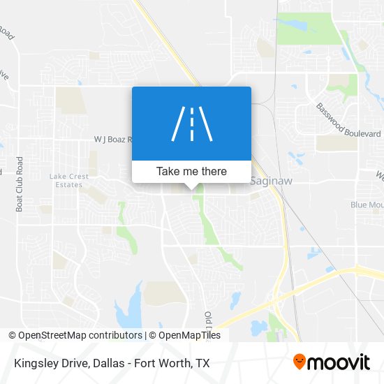Kingsley Drive map