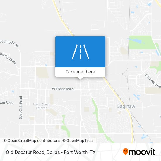 Old Decatur Road map