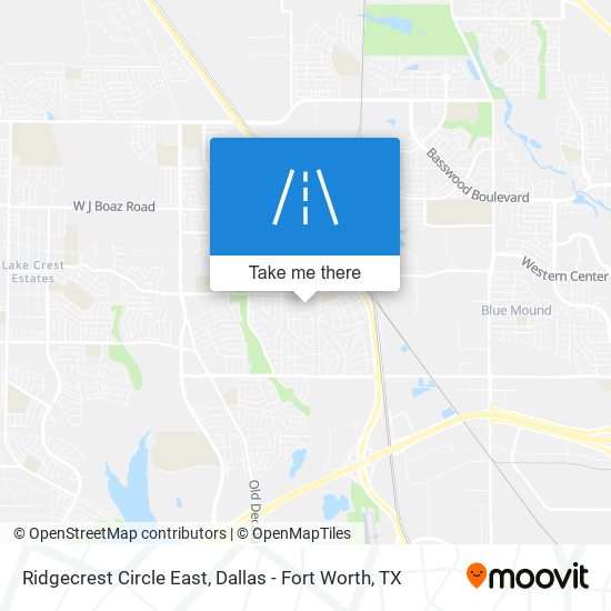 Mapa de Ridgecrest Circle East
