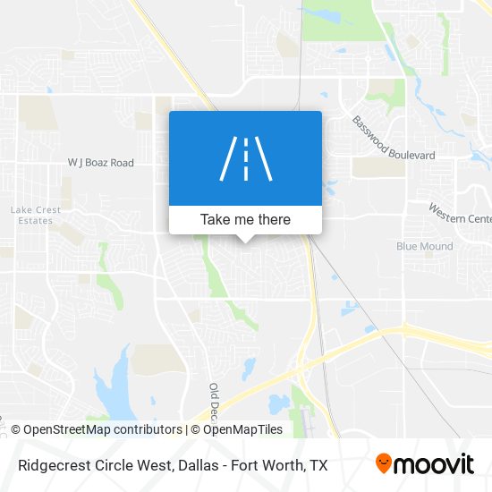 Ridgecrest Circle West map