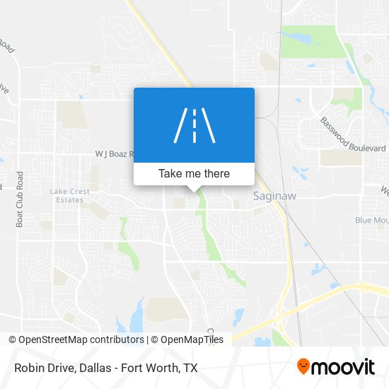 Robin Drive map