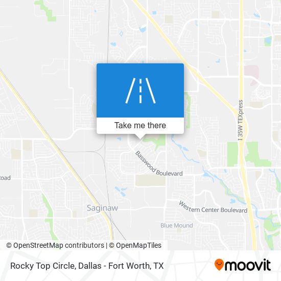 Mapa de Rocky Top Circle