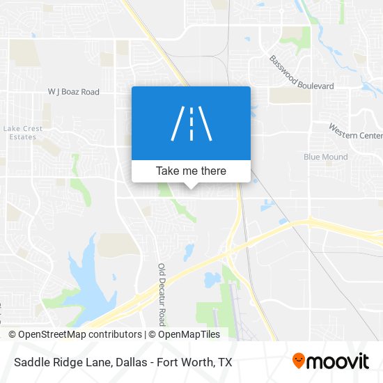 Saddle Ridge Lane map