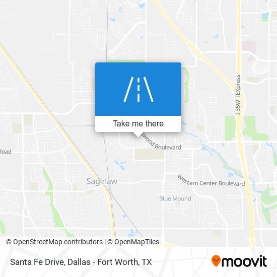 Santa Fe Drive map