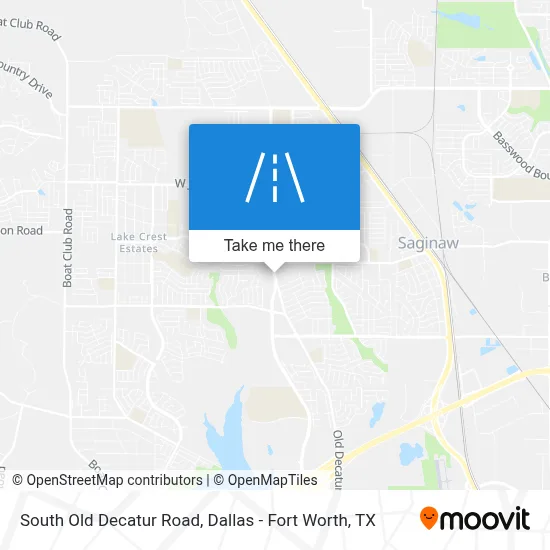 South Old Decatur Road map