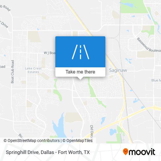 Springhill Drive map