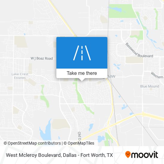 West Mcleroy Boulevard map