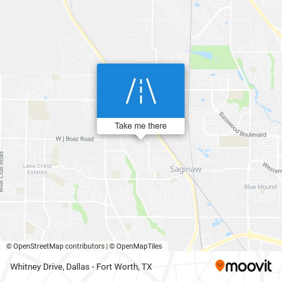 Whitney Drive map