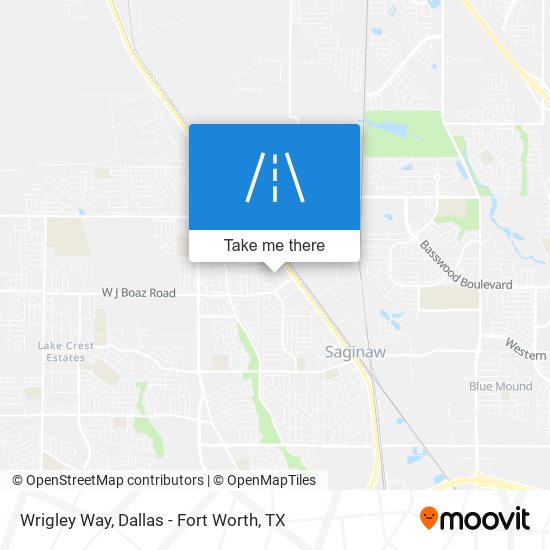 Wrigley Way map